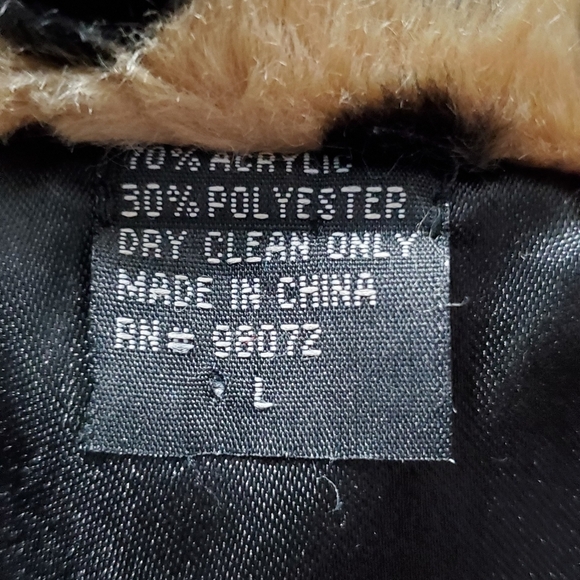 CEJON Faux LEOPARD FUR Vest Large - Picture 10 of 10